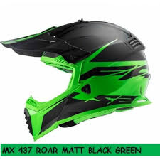 LS2-MX-437-FAST EVO-HELMET-ROAR MATT/GLOSS BLK/GRN